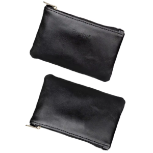 Retro PU Leather Tobacco Pipe Case with Zipper for Travel, Cards & Accessories